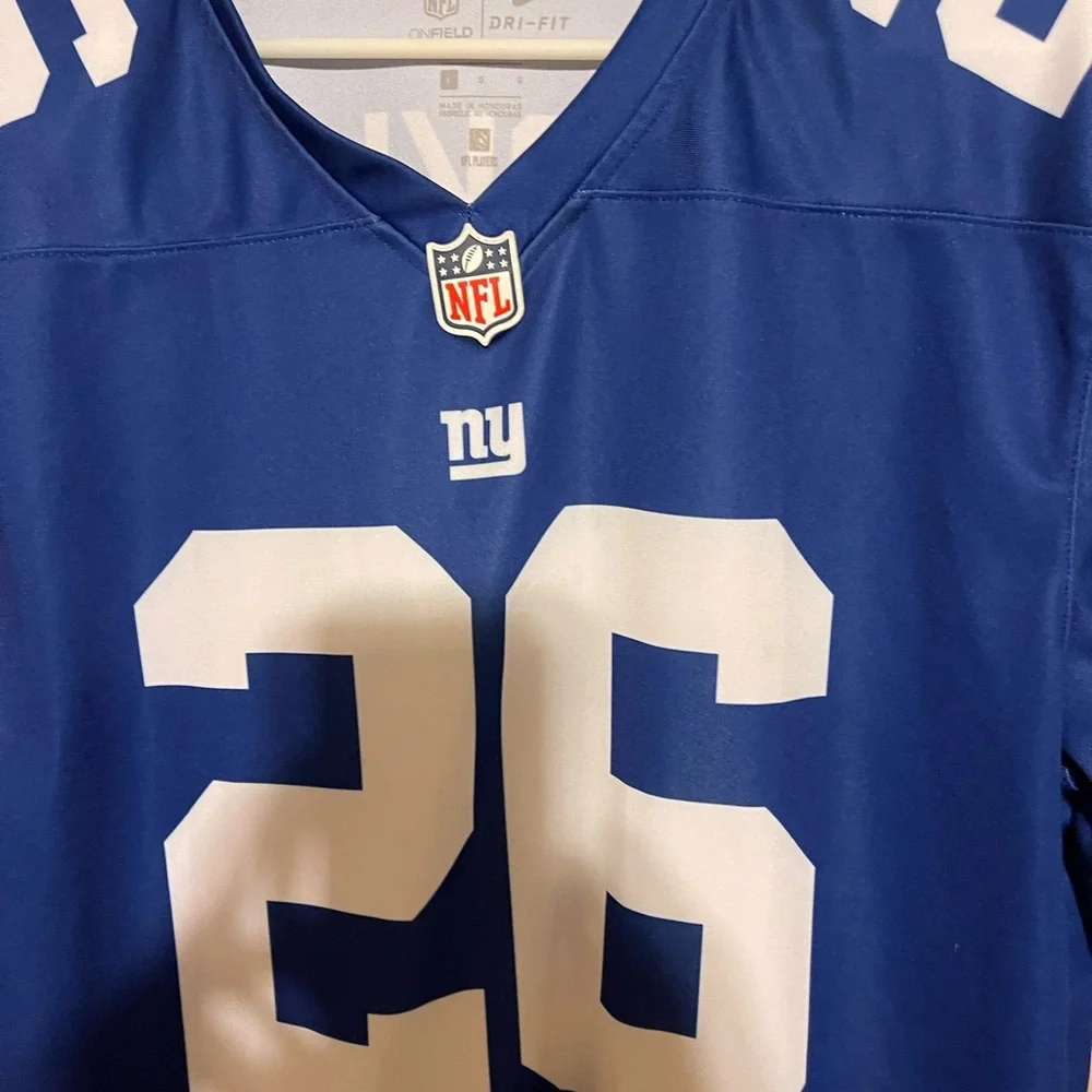 Saquan Barkley Nike Large NY Giants NFL 26 Eagles Champion MVP Rare Legendary - Picture 3 of 6